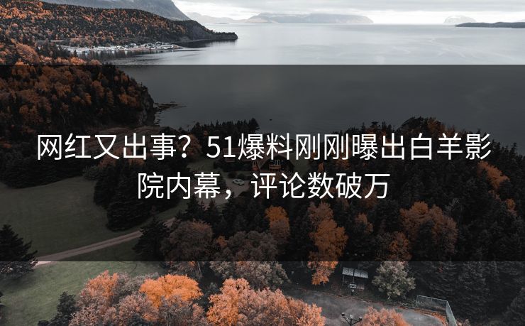 网红又出事？51爆料刚刚曝出白羊影院内幕，评论数破万